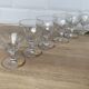 Set of 6 engraved wine glasses