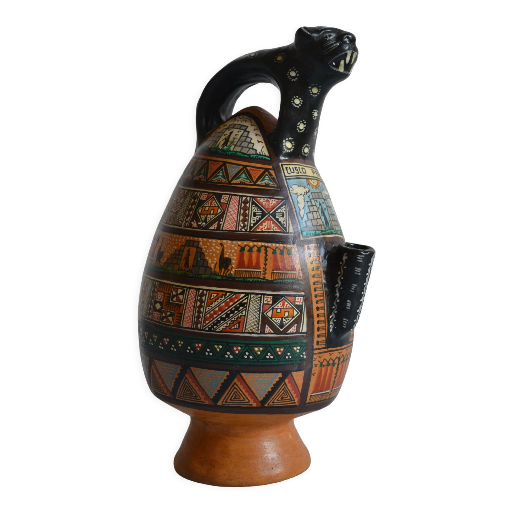 ceramic pitcher from Cusco, Peru