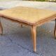 Large Louis XV dining table stripped in solid oak 1960 260cm