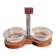 Duralex rosewood salt and pepper shaker set from the 1960s