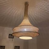 Handmade Crochet Lamp - Bohemian Handcrafted Lighting for Home Decor