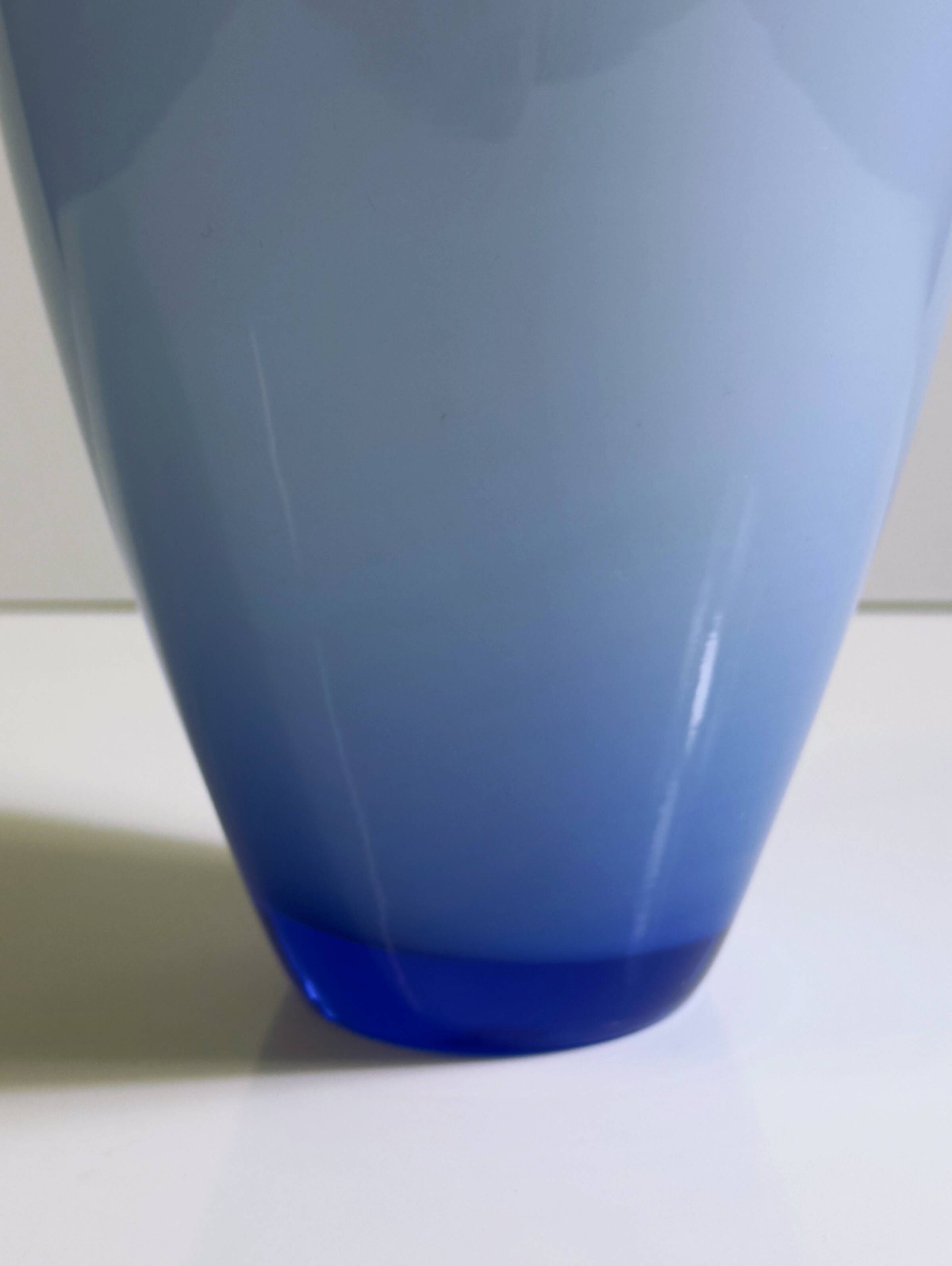 Italian Murano Pastel Blue Vase -1970s