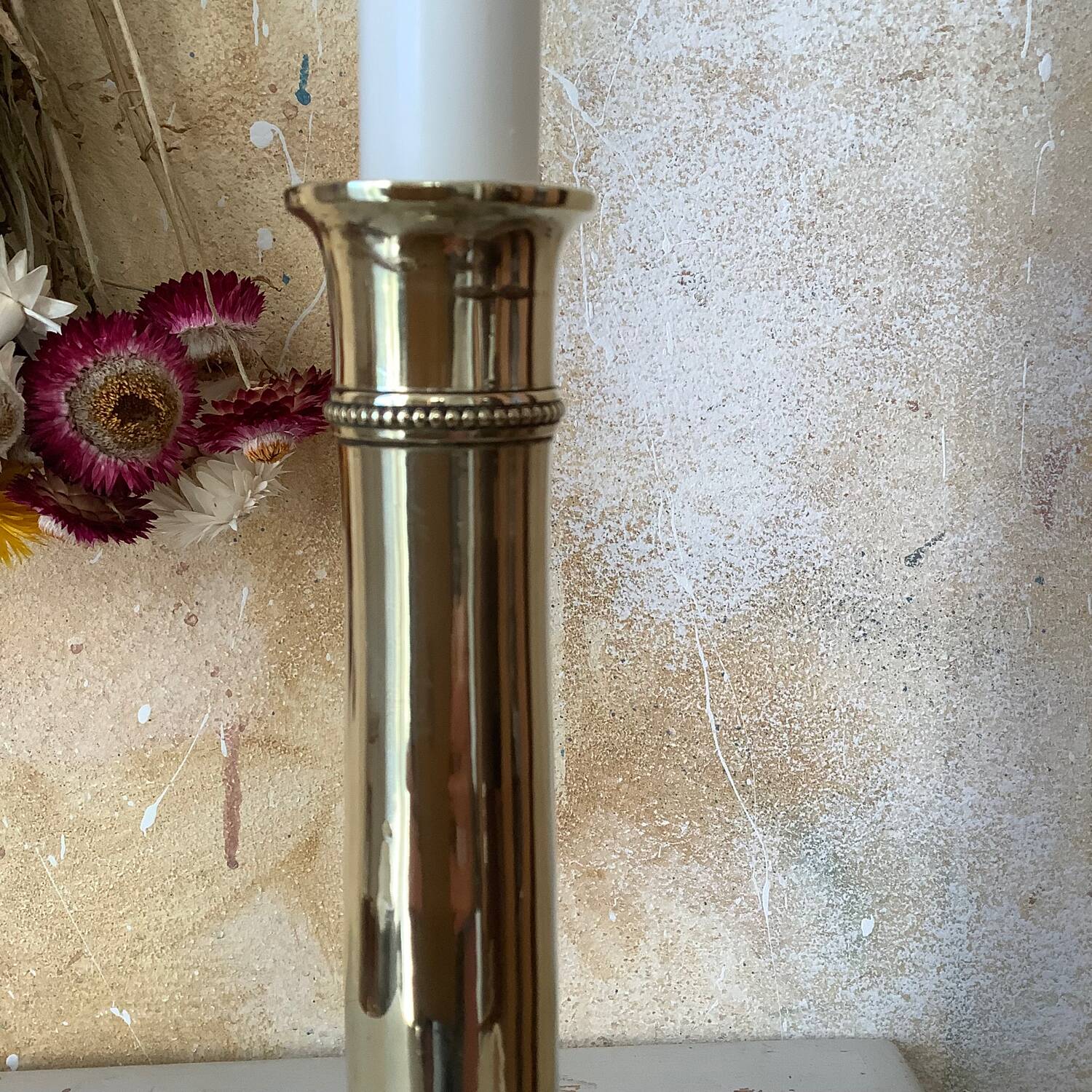 Brass candle holder