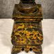 Candle period 18th century in polychrome wood