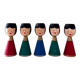 5 candlesticks, vintage decoration Erzgebirge