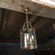 Brass and glass lantern