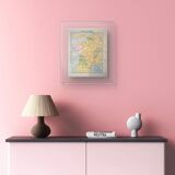 Printed in 1900, map of economic France.