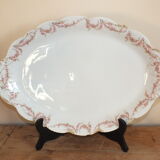 Large oval porcelain dish from Limoges by Théodore Haviland
