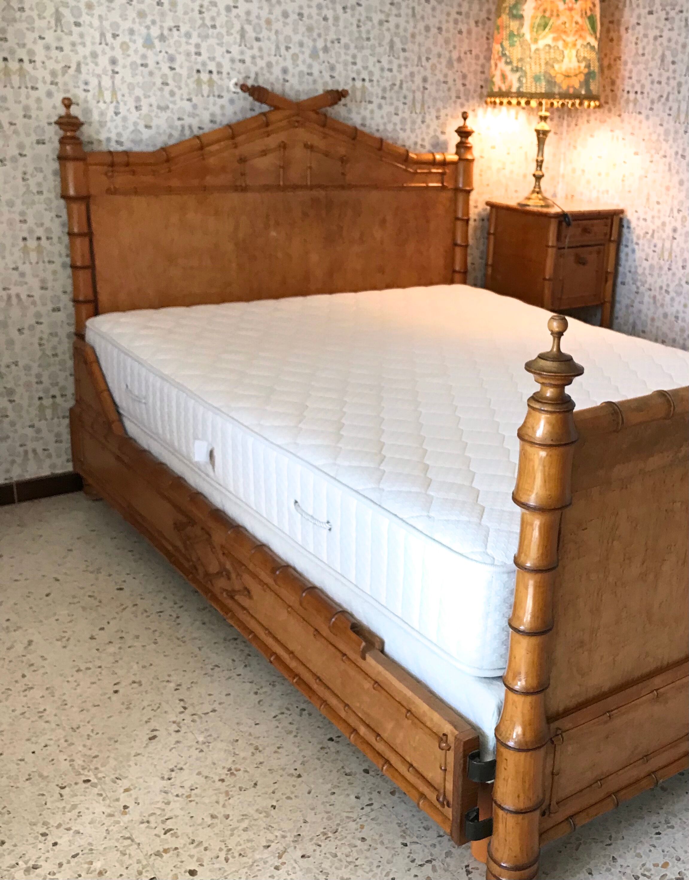 Bed bamboo collection circa 1870 Napoleon III