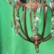 Part of a gilded bronze chandelier, Italy around 1900.