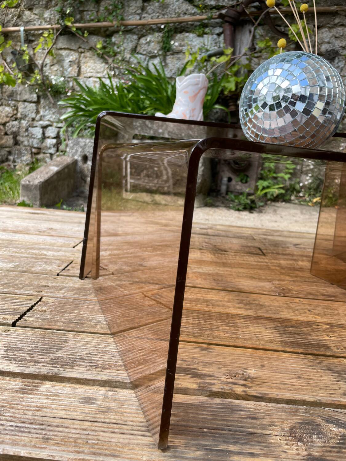 Duo of 70´ coffee tables