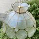 Suspension vintage en nacre et laiton