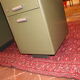 Bureau en métal kaki