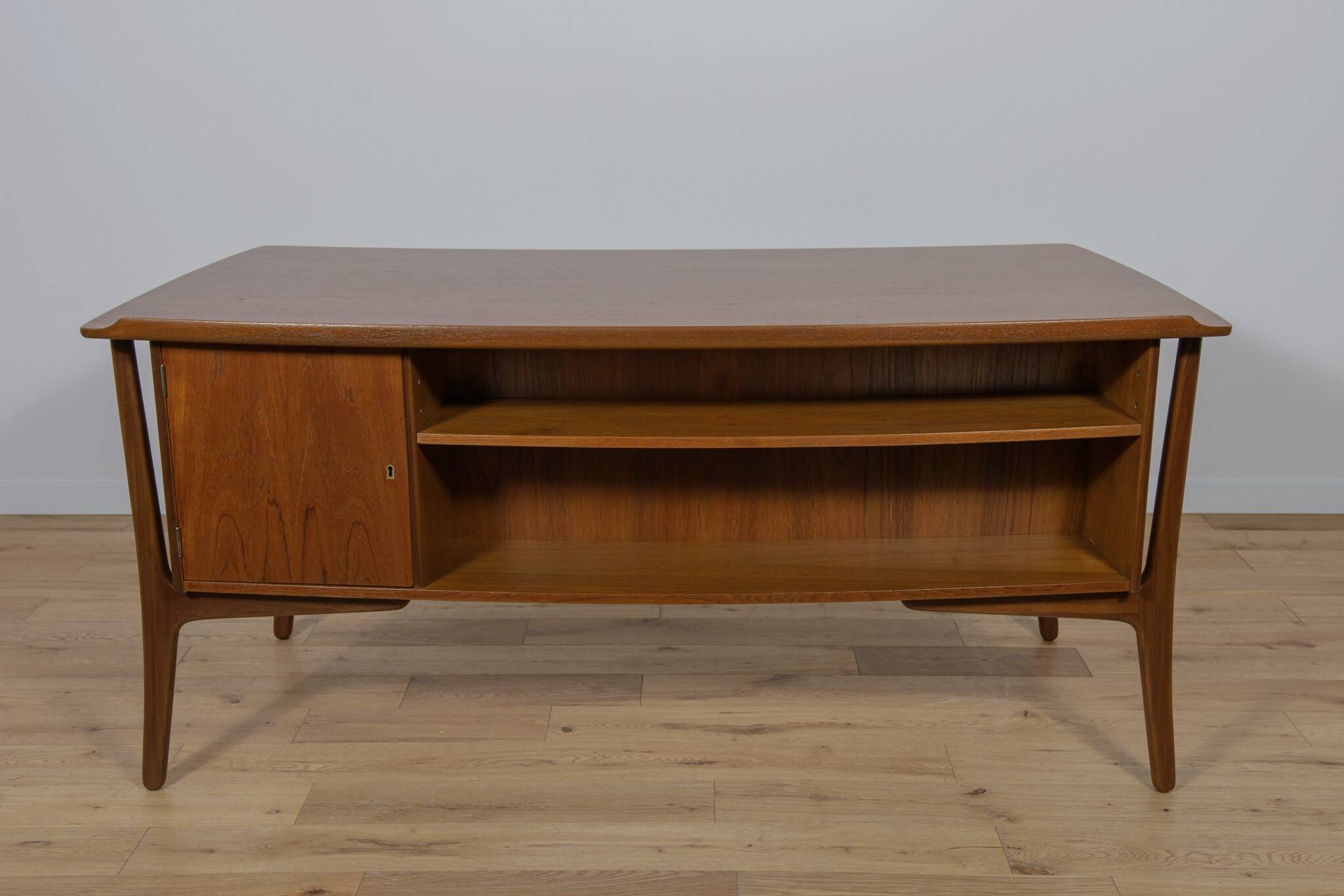 Teak Desk by Svend Åge Madsen for H.P. Hansen, 1960s