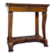 Console in flamed walnut from the louis philippe period, 19th century