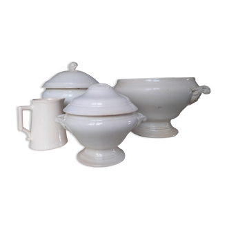 White porcelain tableware