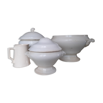 Vaisselle en porcelaine blanche