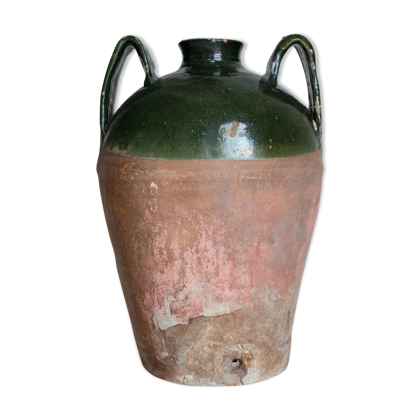 Antique Italian Ceramic Orcio Vase early XX century