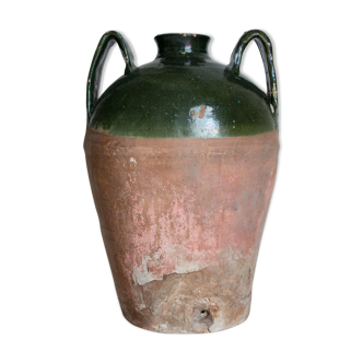 Antique Italian Ceramic Orcio Vase early XX century