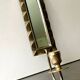 Vintage Art Deco Brass Wall mirrored Candle Sconce