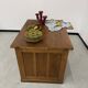 Oak and veneer counter or desk
