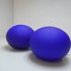 Paire de lampes boules bleues