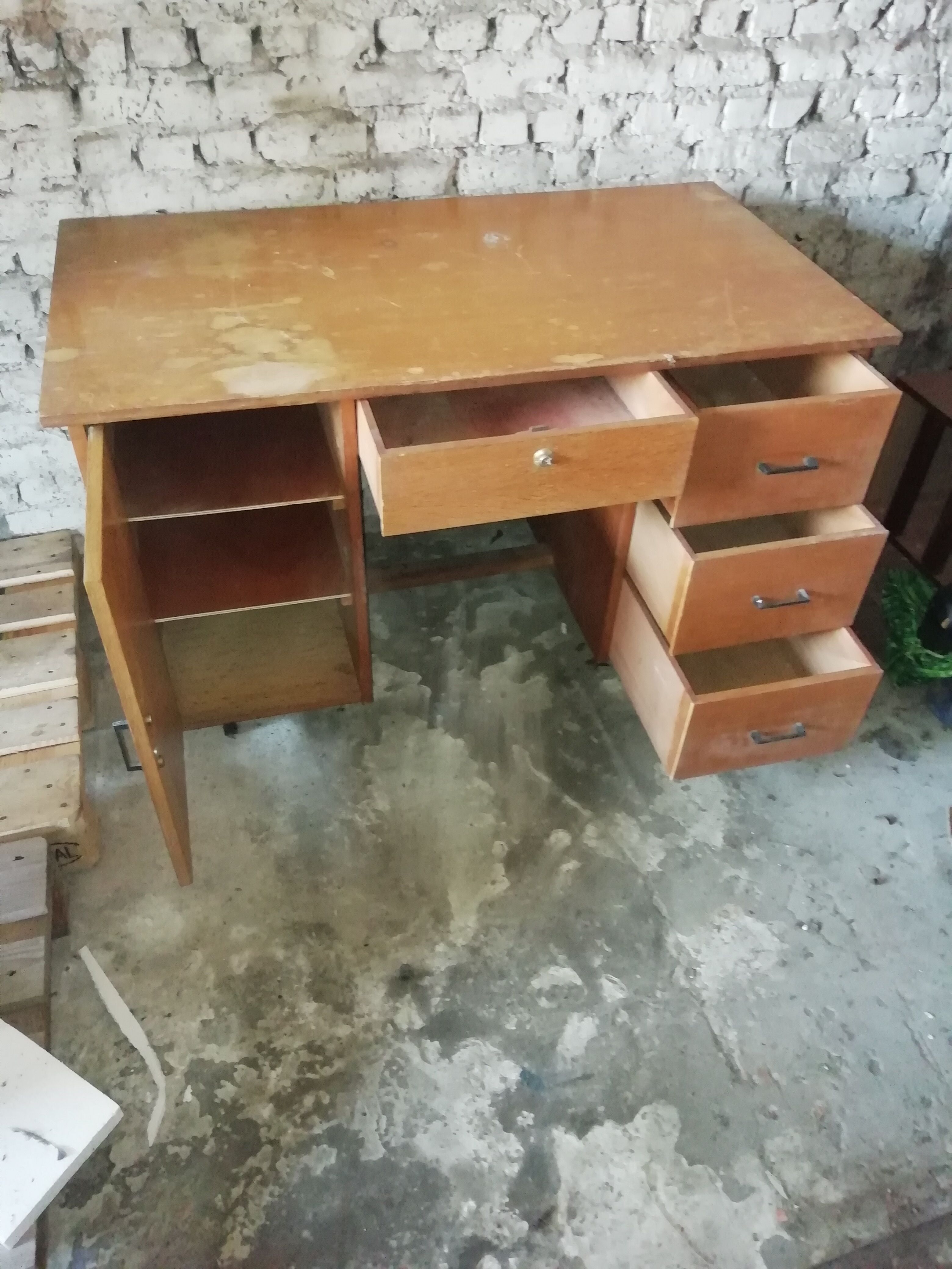 Former desk 50 vintage year