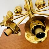 1 of 2 Brass Sputnik Flush Lamps by Kaiser Leuchten