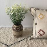 White Sabra Catus Silk Cushion