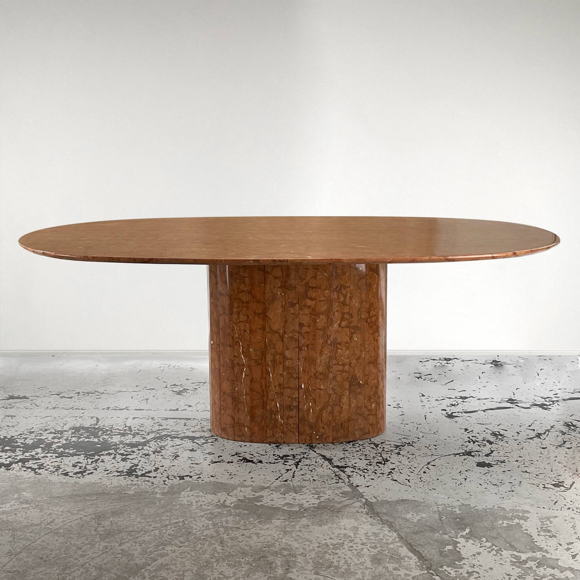 Dining table in vintage alicante red marble