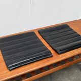 Leather cushion for postmodern Kreuzschwinger chair by Till Behrens, 1980s, set of 2.