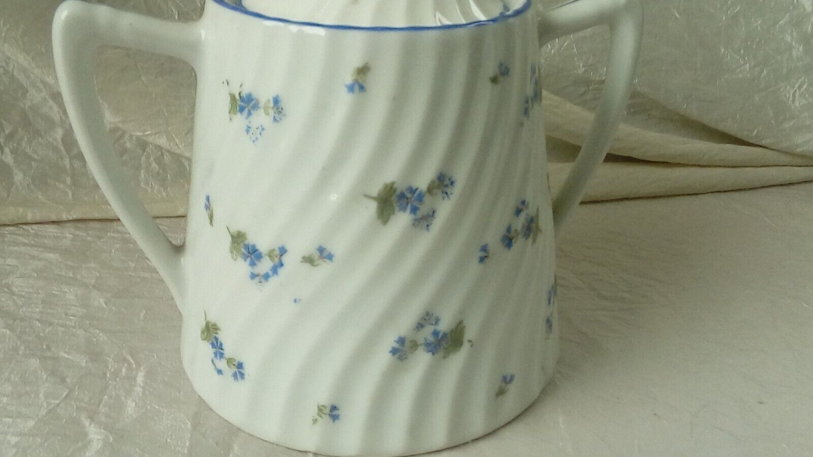 Twisted porcelain sugar bowl decoration blueberry barbel