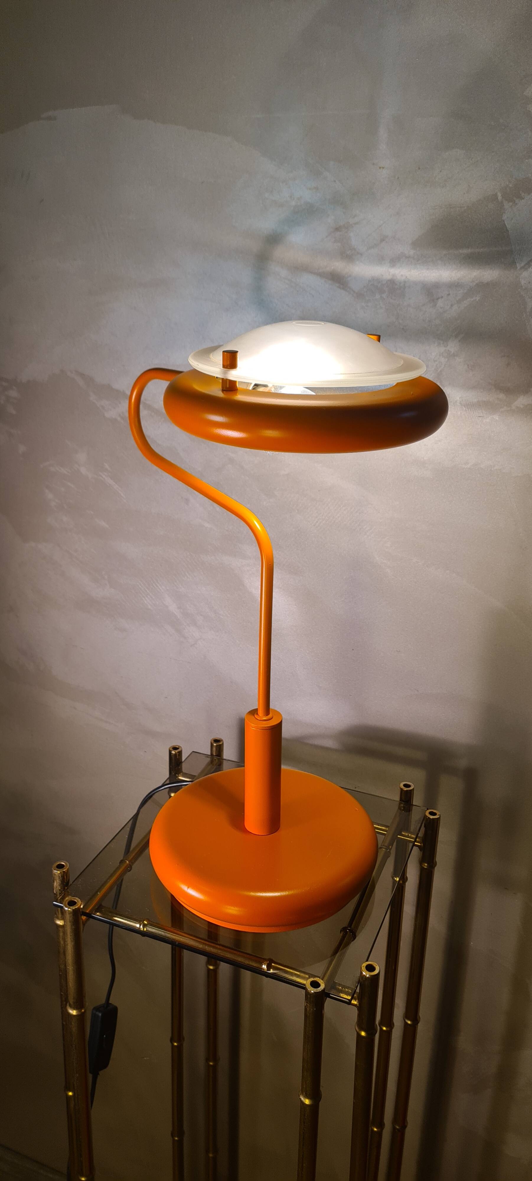 Lampe space age orange