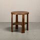 Dutch Art Deco Modernist Amsterdam School side table in Oak square inlay