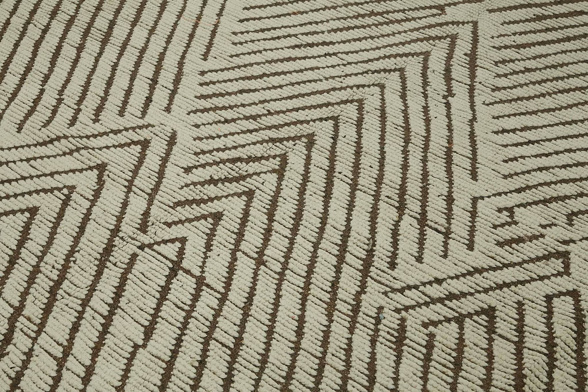 Handwoven Tribal One of a Kind 272 cm x 375 cm Beige Wool Carpet