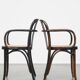 Set of 2 wooden dining chairs with woven seats
