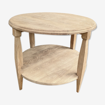 Raw round coffee table
