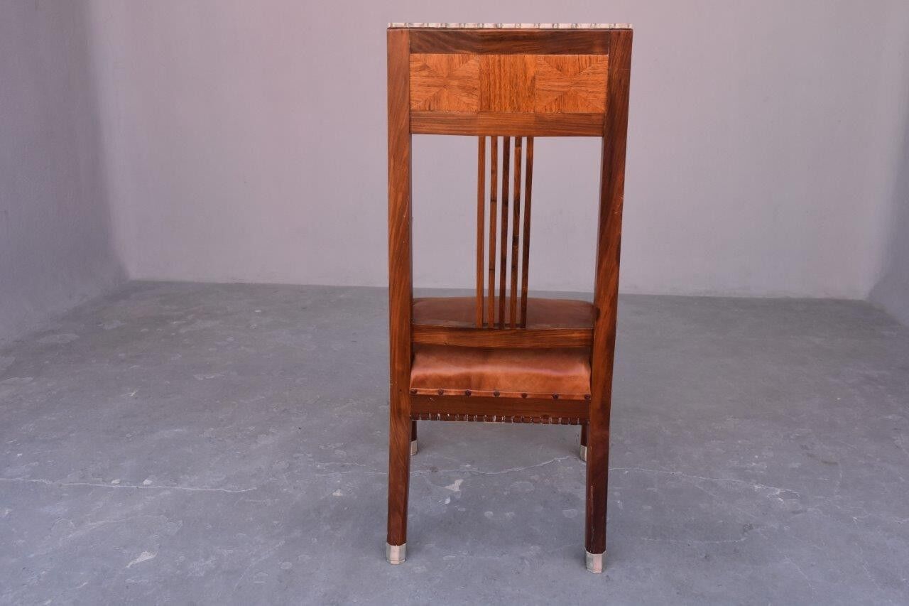 Pair of art deco 1930 rosewood Chair