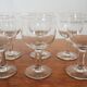 6 verres ballon ancien style bistrot XXème siècle