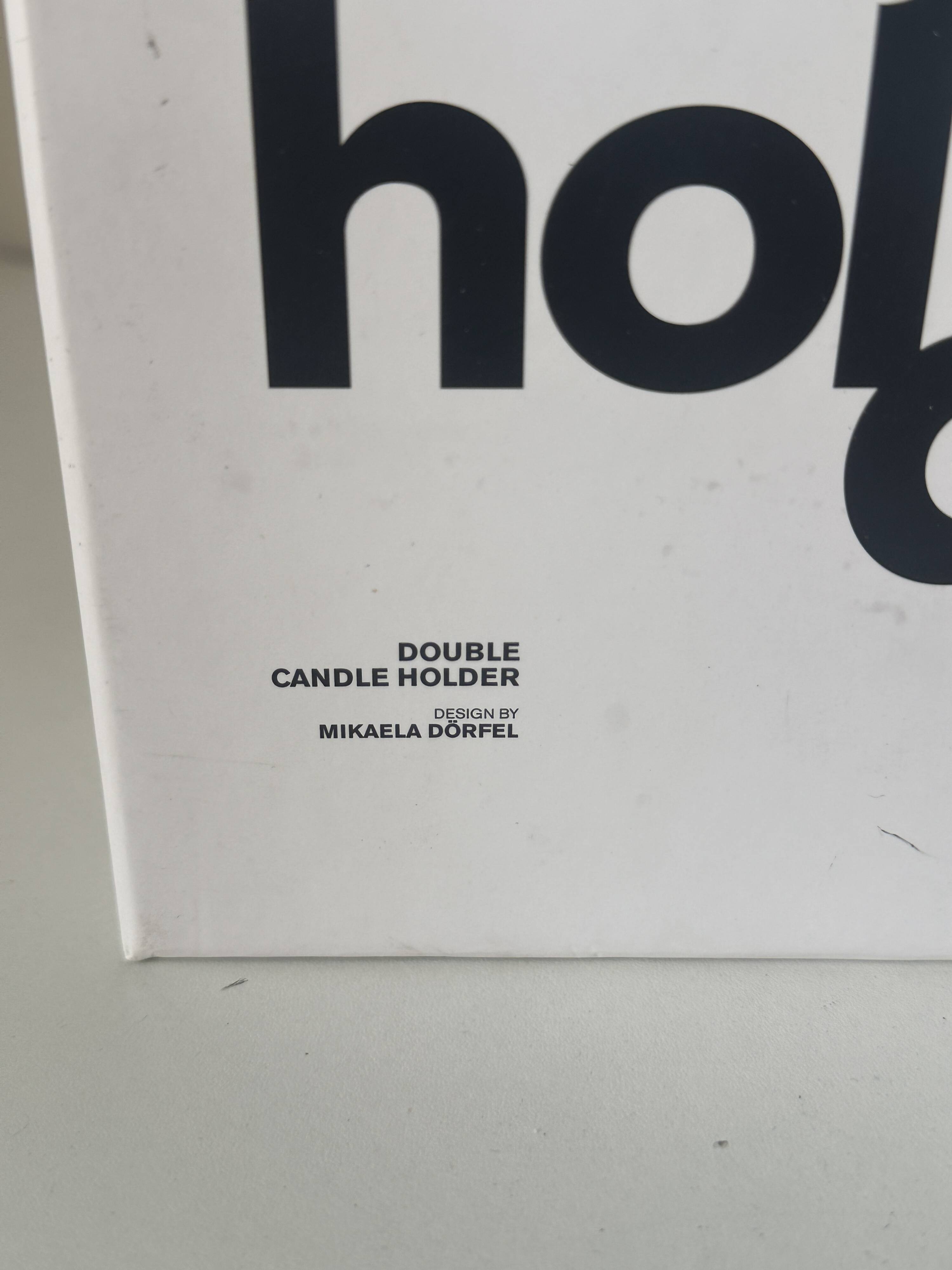 Pair of vintage IKEA Mikaela Dorfel design candlesticks