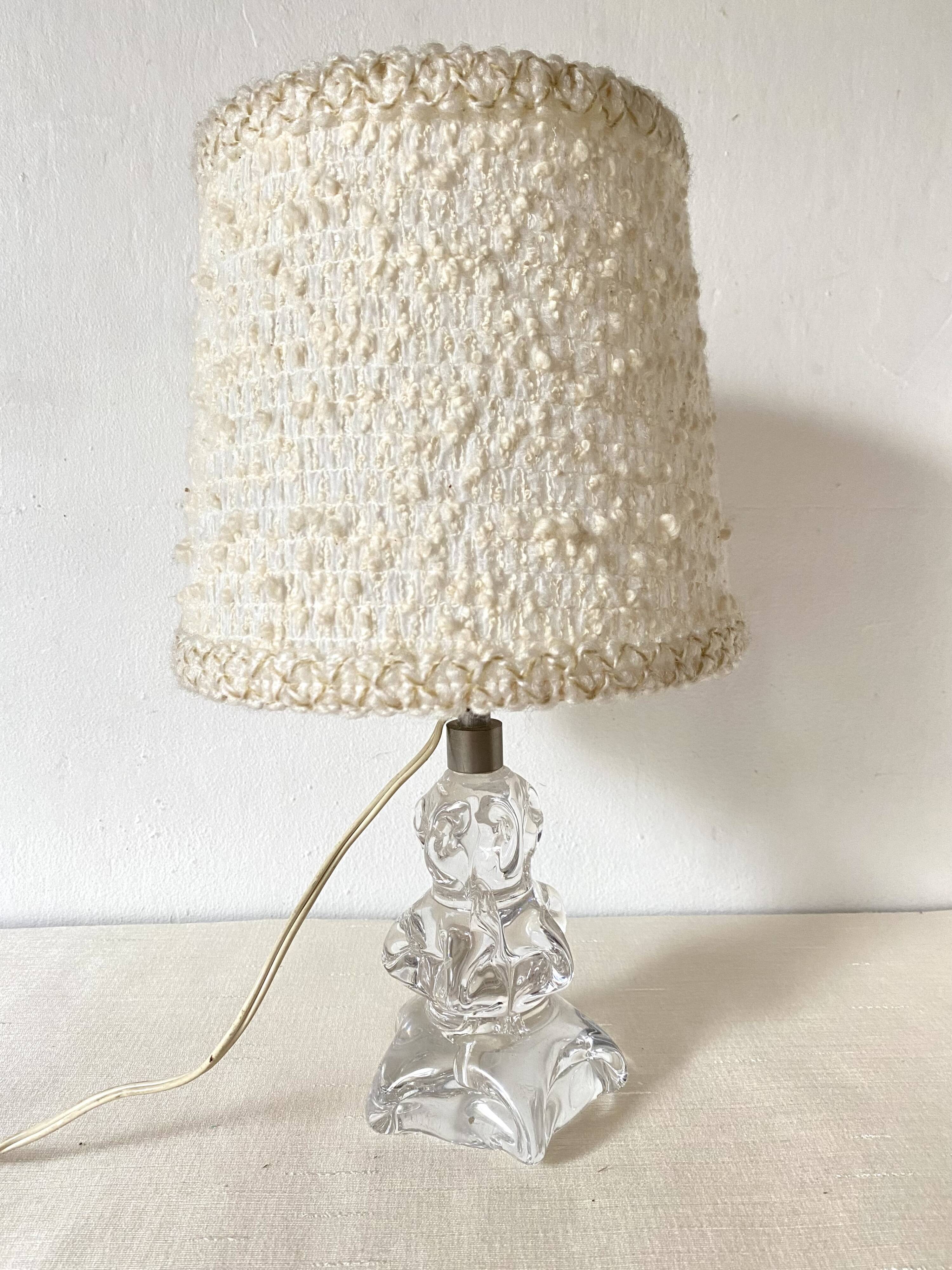 Daum style crystal lamp, 1950s