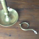 Old brass candlestick