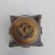 Bronze and crystal inkwell nineteenth Louis XVI and Marie-Antoinette medallion