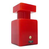 Red glass bottle by Luciano Vistosi for Vistosi, 1960s.