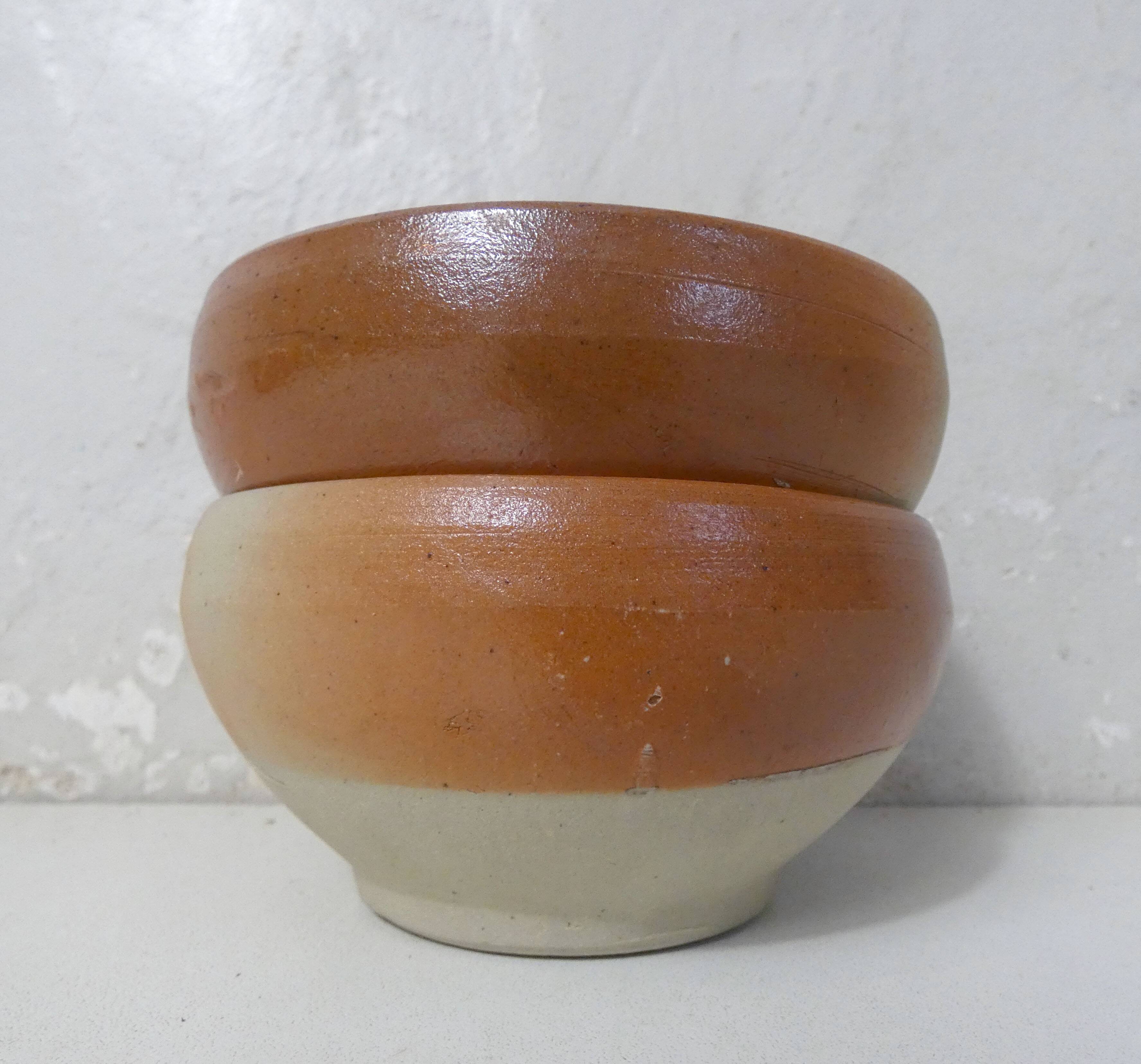 2 Vintage Stoneware Bowls