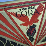Advertising box toffee cora tole lithograph