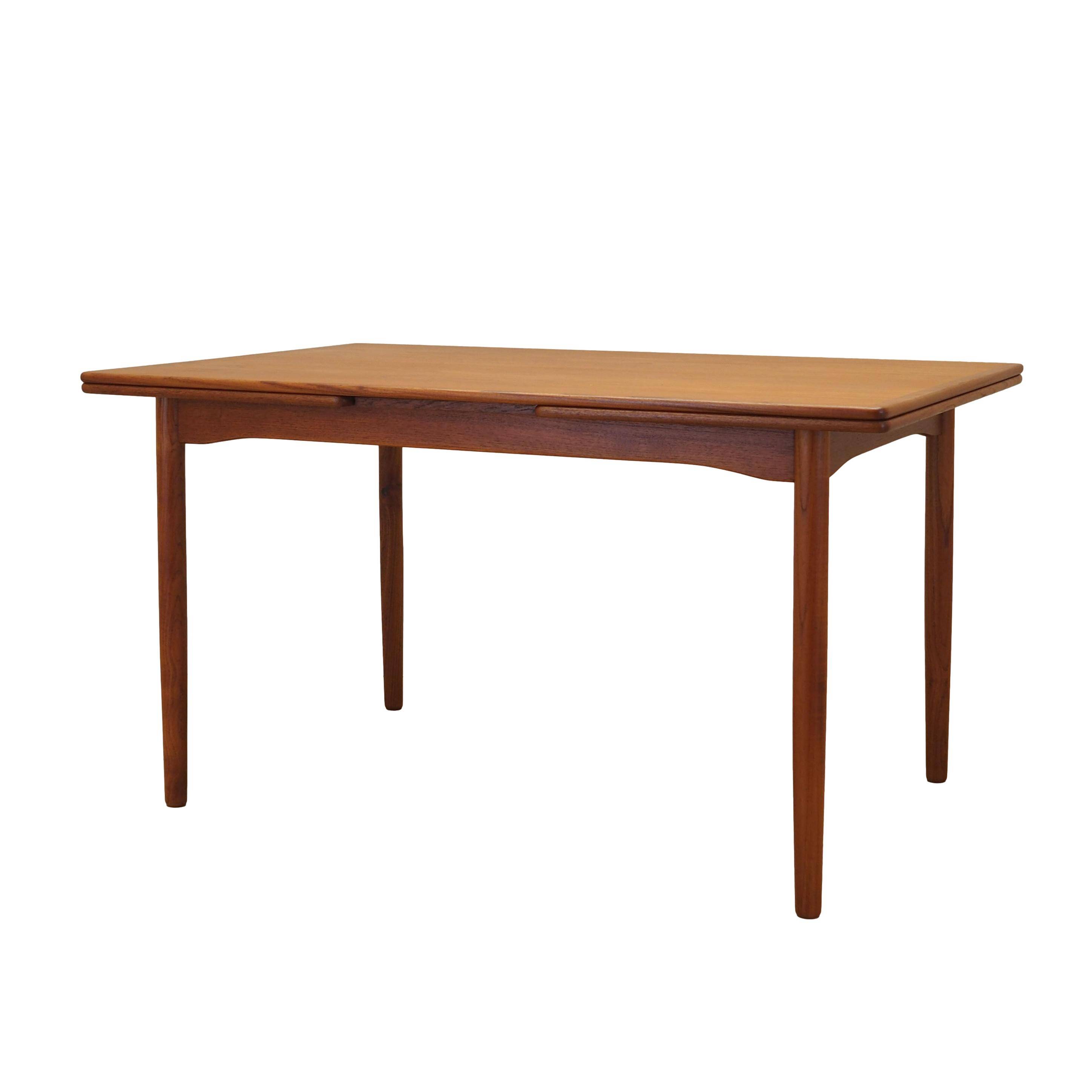 Teak table, Danish design, 1970s, manufactured in Denmark