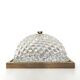 Golden globe ceiling light, bubble glass and brass
