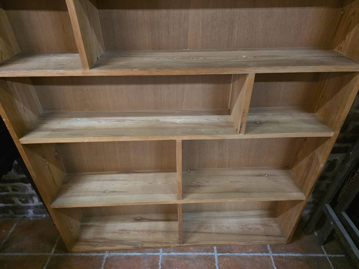 Vintage 70s fir bookcase