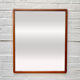 Vintage Rectangulaire Mur Miroir Teck Cadre